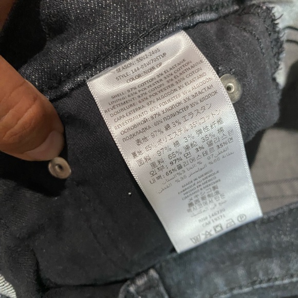 Re/Done High Rise Black Women's Jeans COMFORT STRETCH HIGH RISE STOVE PIPE 27 - Picture 5 of 8